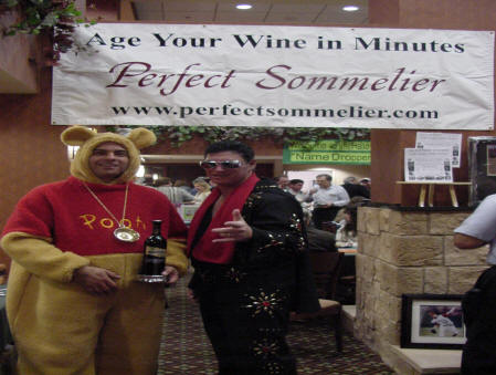 Perfect Sommelier Douglas Dubin Halloween Perfect Sommelier Aaron Weissman Elvis Pooh Bear Wine Tasting